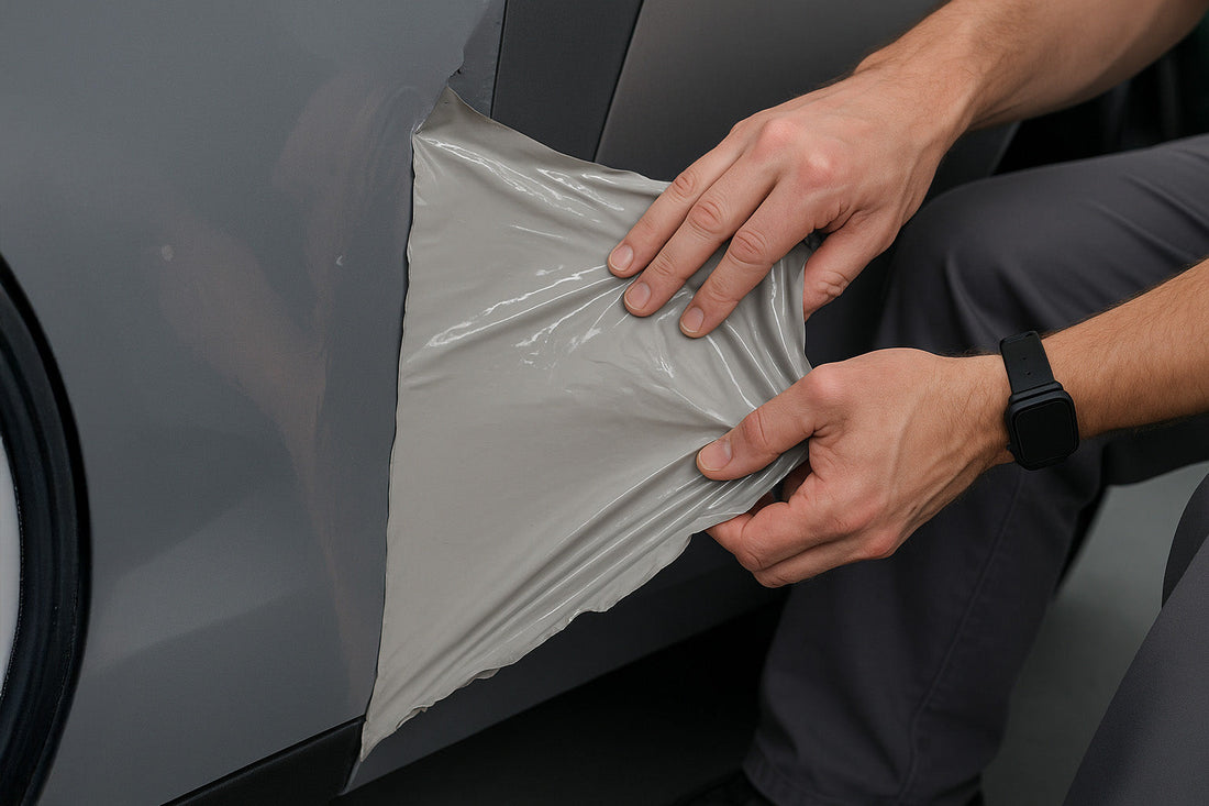 קילוף מדבקה ישנה מרכב