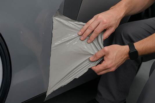 קילוף מדבקה ישנה מרכב