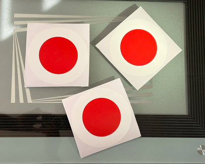 מדבקות נגד התנגשות בצבע אדום לבן לדלת ולחלון זכוכית